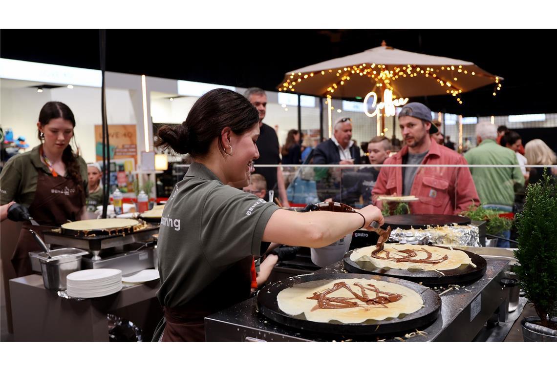 Abseits des Courts – die stillen Stars des Turniers Crêpes gefällig? Neben Weltklasse-Sport darf es beim Stuttgarter Tennis Grand Prix auch mal etwas Süßes sein.