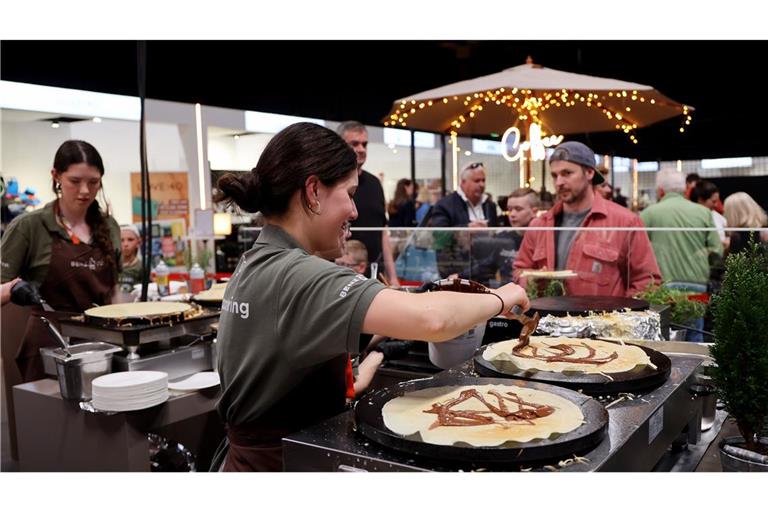 Crêpes gefällig? Neben Weltklasse-Sport  darf es beim Stuttgarter Tennis Grand Prix auch mal etwas Süßes sein.