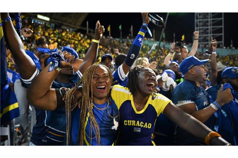 Curaçao-Fans feiern die Qualifikation ihrer Mannschaft für die Fußball-WM.