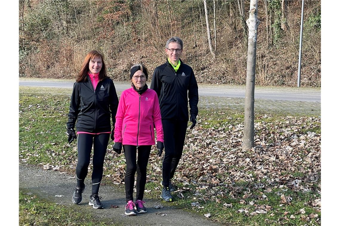 Dagmar Langer, Loni Pfizenmaier und Gernot Langer (von links) von Laufend BKZ