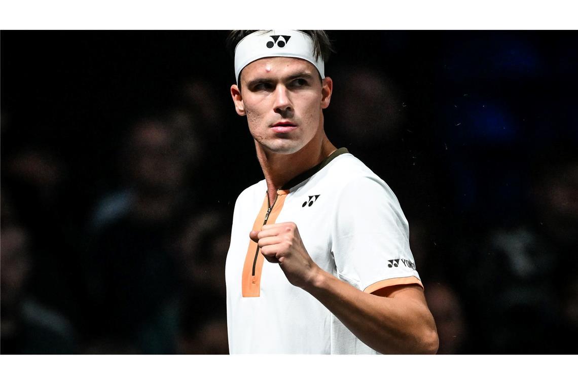 Daniel Altmaier spielt beim Turnier in Rom jetzt gegen Alexander Zverev. (Archivbild)