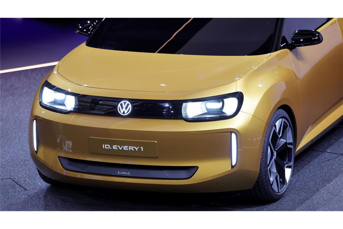 VW zeigt elektrischen Up-Nachfolger Dank stilisiertem Kühlergrill sieht der ID. Every1 nicht aus wie ein E-Auto.