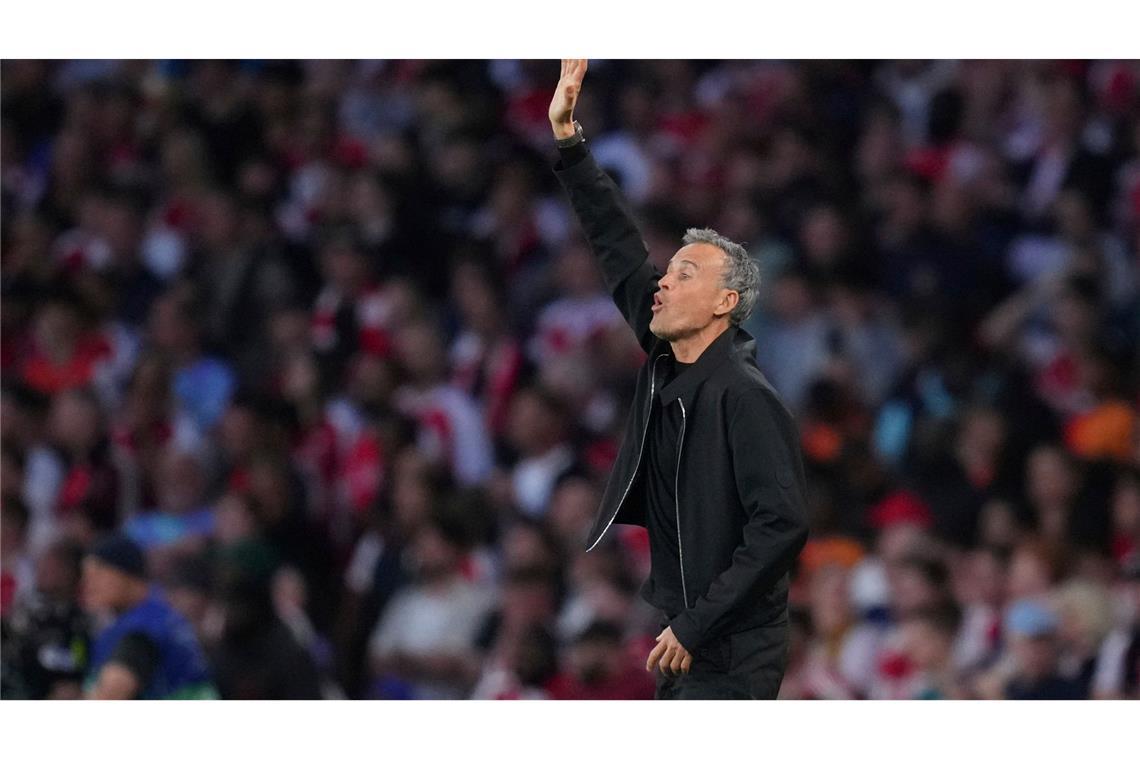 Paris zu stark: Arsenal verliert Halbfinal-Hinspiel mit 0:1 Darf auf das Finale in München hoffen: PSG-Trainer Luis Enrique.
