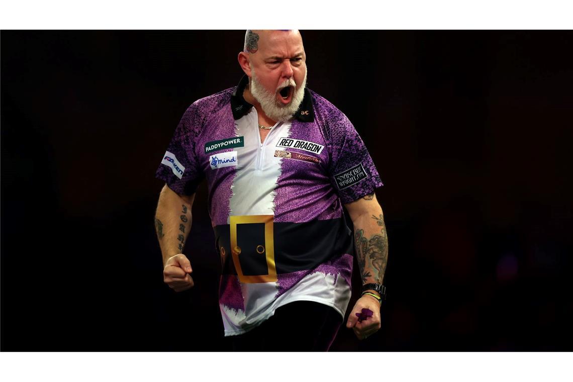 Bilder des Tages Darts-WM: Peter Wright zeigt Emotionen in der zweiten Runde.
