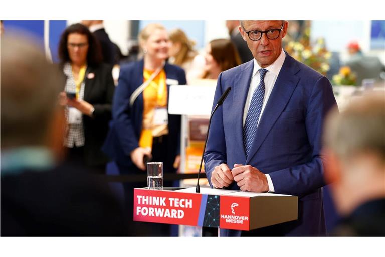 Das Abschlussstatement gab Merz alleine ab.