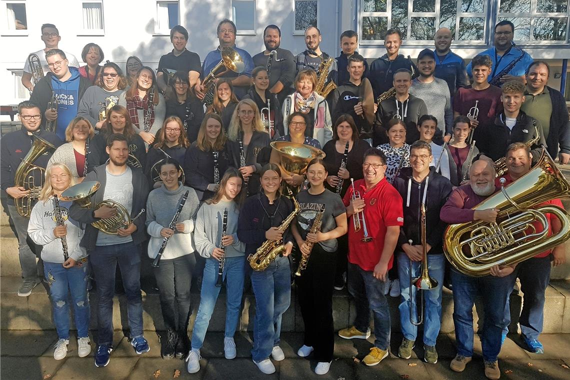 „Das Blasorchester hat großes Potenzial“ Das Blasorchester hat sich in Creglingen getroffen, um noch mal intensiv alles durchzuspielen. Fotos: Stadtkapelle Murrhardt