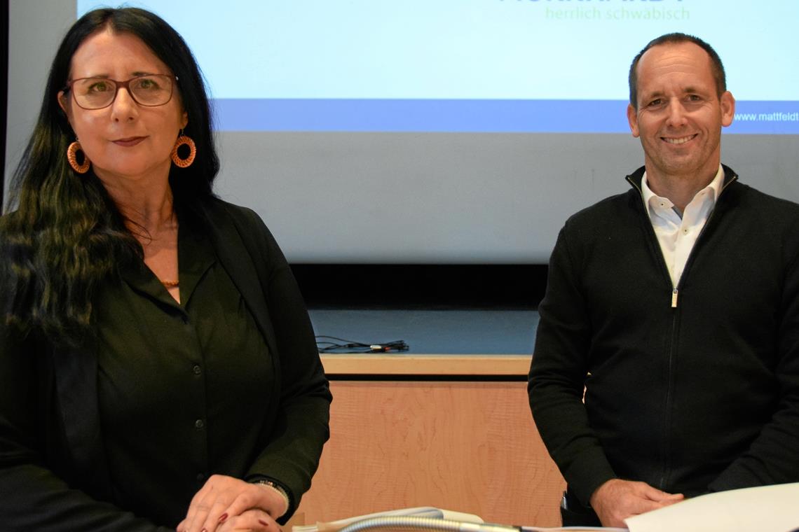 Bereits 40 Stände sind reserviert Das Duo von Mattfeldt+Sänger, das die Messe in Murrhardt im kommenden Frühjahr begleitet: Gabriele Unglert und Michael Lösch. Foto: E. Klaper