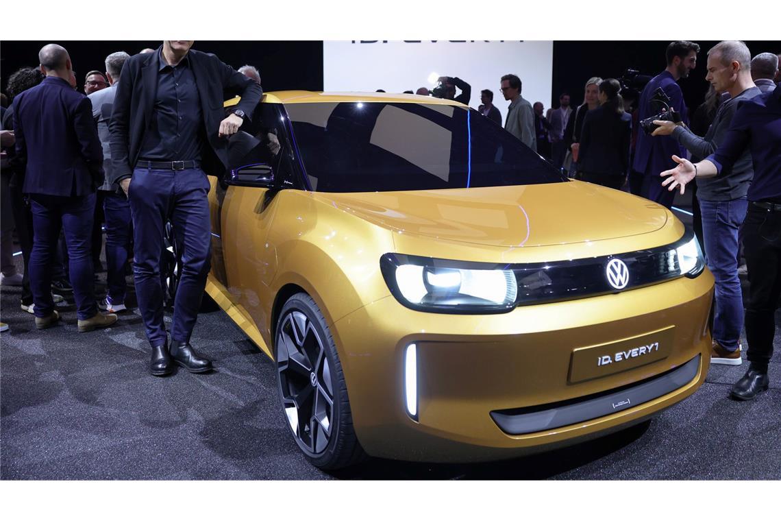 Das Einstiegsmodell ID.EVERY1 soll das erste VW-Auto mit der zusammen mit Rivian entwickelten Elektronik-Architektur werden. (Archivbild)