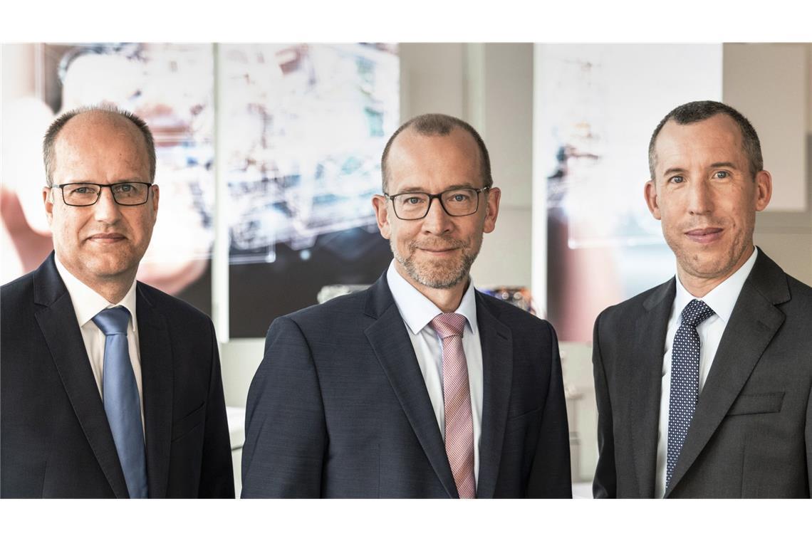 Das erfolgreiche Bosch-Trio:  Kai Weeber, Christoffer Uhr und Pierre Andrieu (von links)