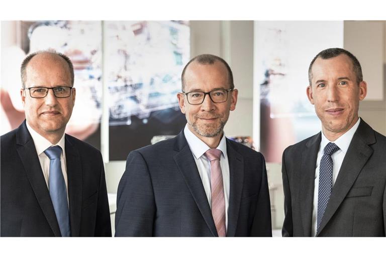 Das erfolgreiche Bosch-Trio:  Kai Weeber, Christoffer Uhr und Pierre Andrieu (von links)