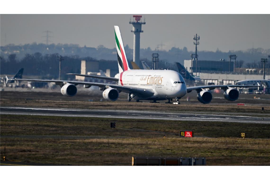 Das Flugzeug landete um kurz nach 13.30 Uhr.