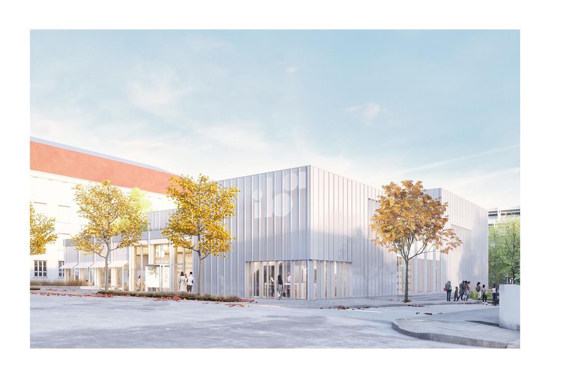 Große Auszeichnung für geplanten Bau in Stuttgarts Weissenhofsiedlung Das geplante Besucherzentrum BIZ wird direkt neben der Kunstakademie entstehen.