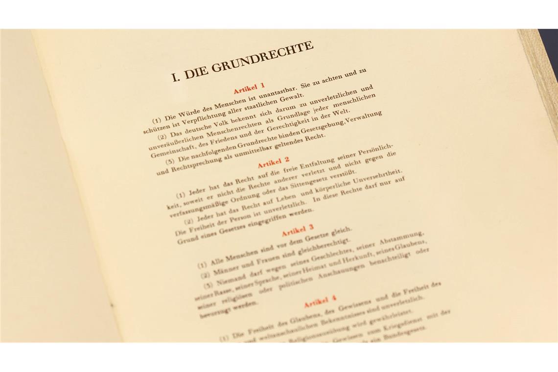 Das Grundgesetz mit seinen verbrieften Rechten ist aus Sicht von Bundespräsident Steinmeier ein Grund zum Feiern. (Archivbild)
