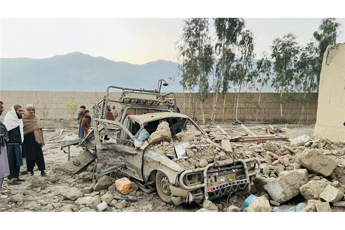 Das Haus eines afghanischen Bauern wurde komplett zerstört. 18 Menschen in dem Haus kamen ums Leben.