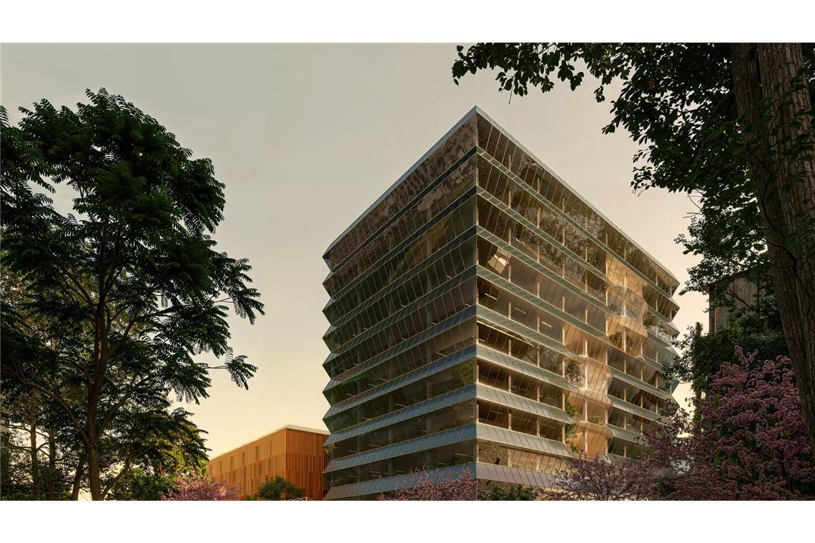 Das IPAI-Hochhaus: das Zentrum für die Partner und Mitglieder. Hier befinden sich die Büroflächen und Besprechungsräume.