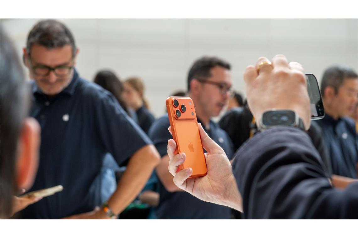 Das iPhone 17 Pro in der neuen Farbe Orange bekam besondere Aufmerksamkeit.
