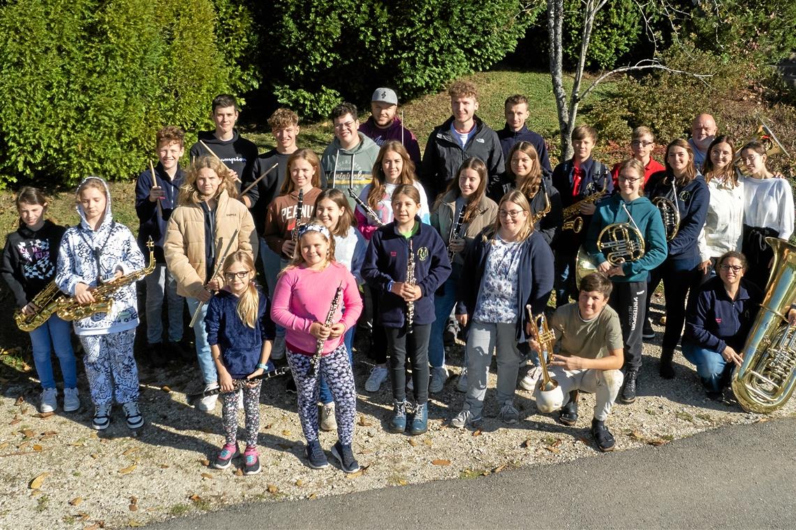 Das Jugendorchester bei seinem Probenwochenende in Lorch.