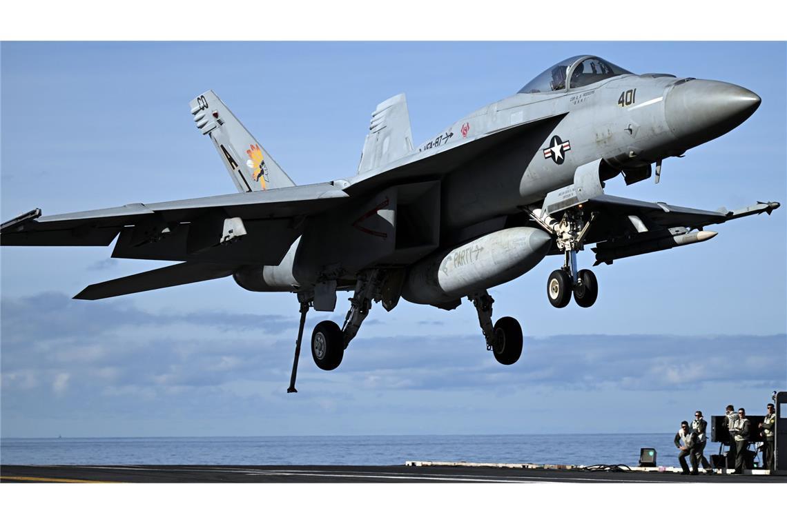Das Kampfflugzeug startete von einem US-Flugzeugträger (Archivbild).