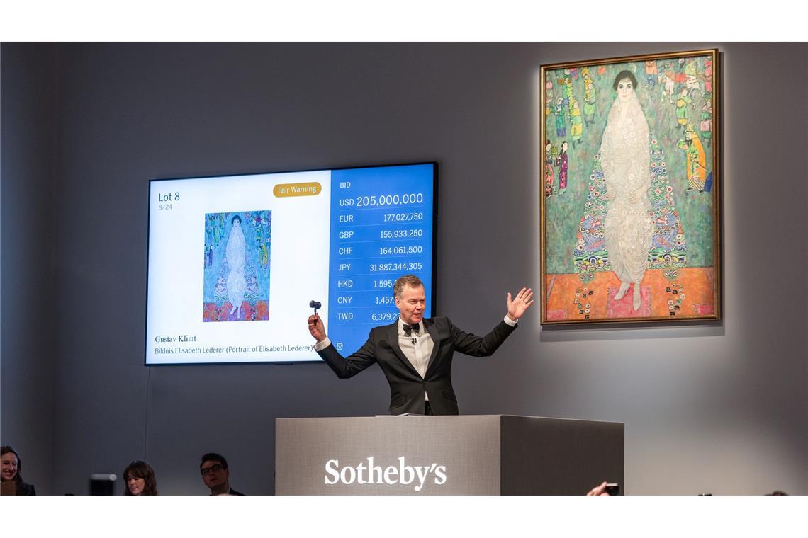 Das Klimt-Werk ist nun das zweitteuerste je bei einer Auktion versteigerte Kunstwerk.