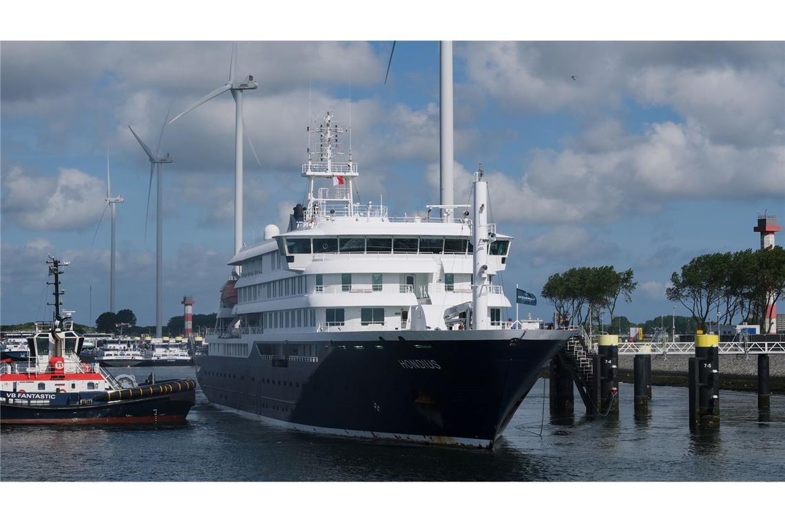 Das Kreuzfahrtschiff "Hondius" ist zurück in den Niederlanden - die Besatzung muss in Quarantäne.