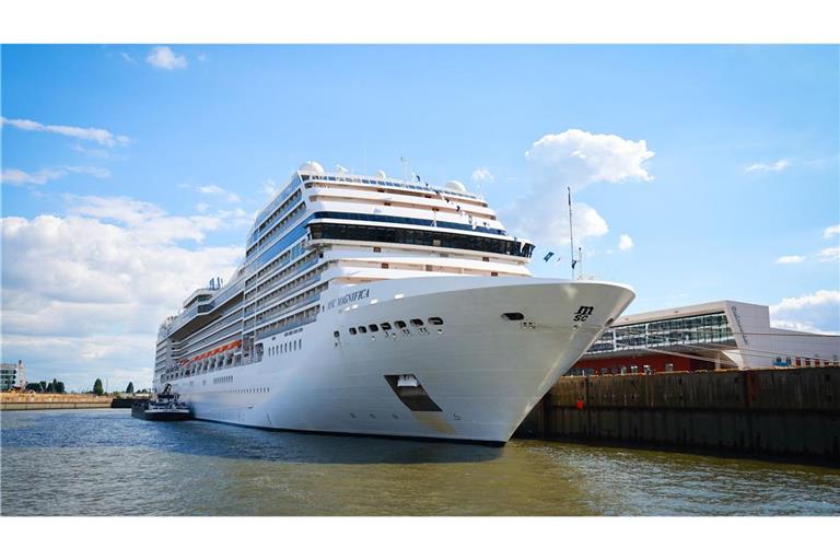 Das Kreuzfahrtschiff "MSC Magnifica", von dem die Frau verschwand.