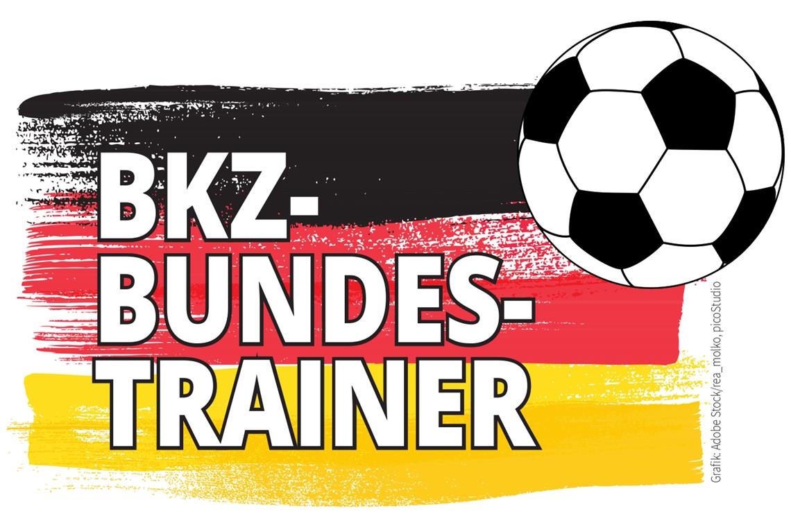 Das Logo der Facebook-Gruppe der BKZ-Bundestrainer in Schwarz-Rot-Gold und mit dem Fußball zeigt, worum es dabei geht.