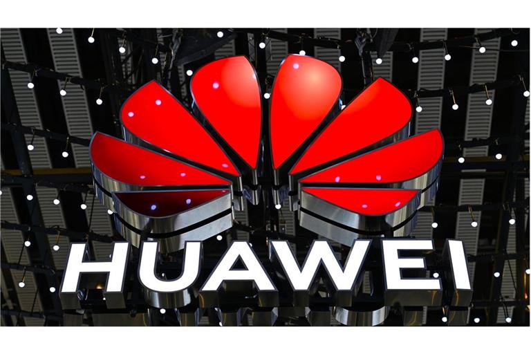 Das Logo des Konzerns Huawei (Archivbild).