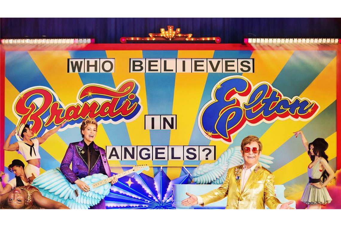 Elton Johns grandioses Spätwerk mit Brandi Carlile Das neue Album "Who Believes In Angels?" ist eine Rückkehr zum Rock-'n'-Roll-Sound, mit dem Elton John berühmt wurde.