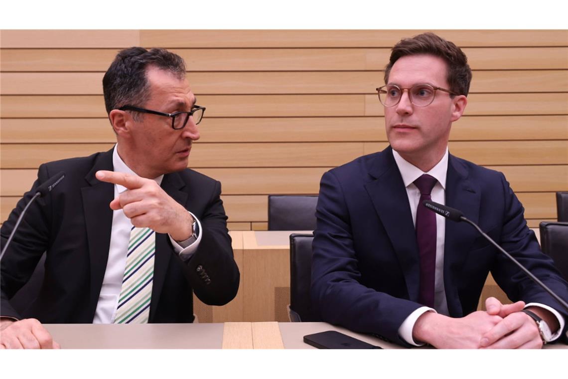 Das neue Führungsduo von Grün-Schwarz: Cem Özdemir und Manuel Hagel