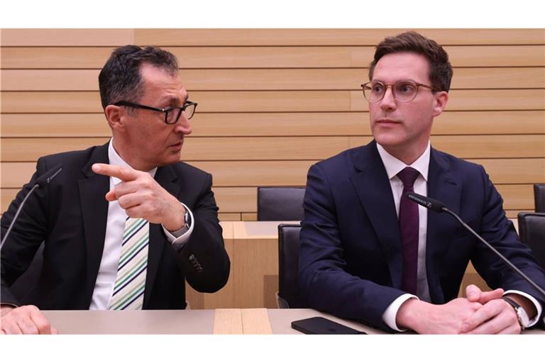 Das neue Führungsduo von Grün-Schwarz: Cem Özdemir und Manuel Hagel