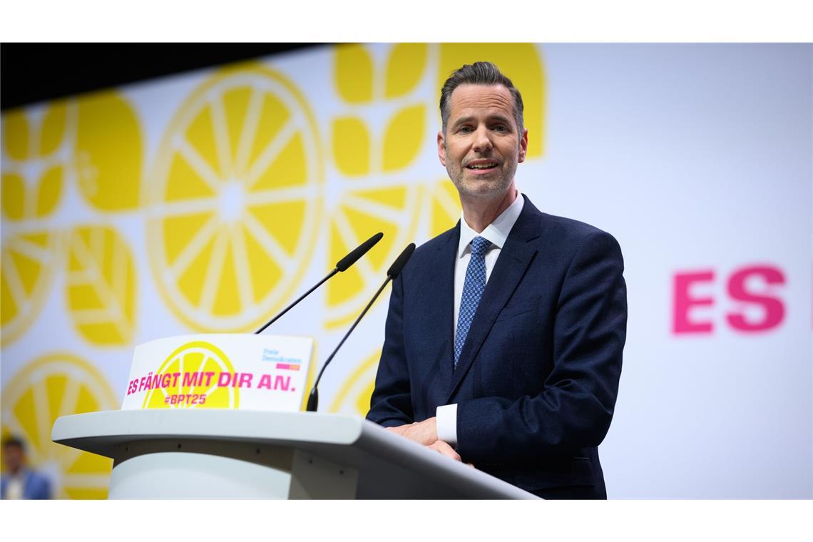 FDP wählt Christian Dürr zum neuen Vorsitzenden Das neue Gesicht der FDP: Christian Dürr