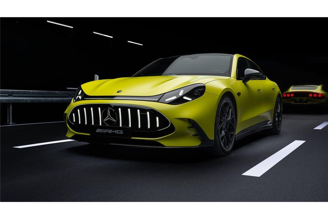 Das neue Mercedes-AMG GT 63 4-Türer Coupé ist das erste vollelektrische Serienfahrzeug der Sportwagenschmiede aus Affalterbach.