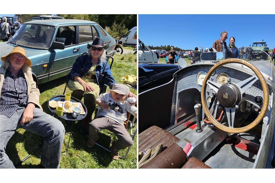 Das Oldtimertreffen zieht Jung und Alt an.