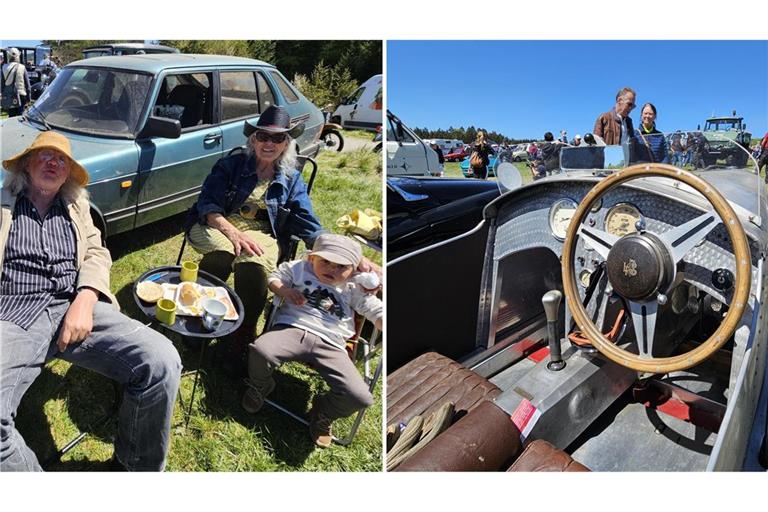 Das Oldtimertreffen zieht Jung und Alt an.
