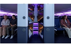 Das "Skynest" ermöglicht es auch in der Economy-Klasse, auf langen Stecken Schlaf zu finden.