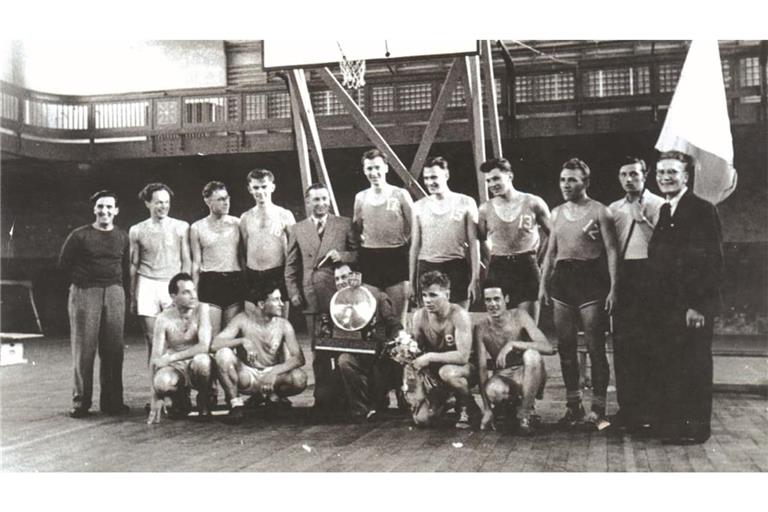 Das Team, das 1950 sensationell den deutschen Meistertitel gewann.