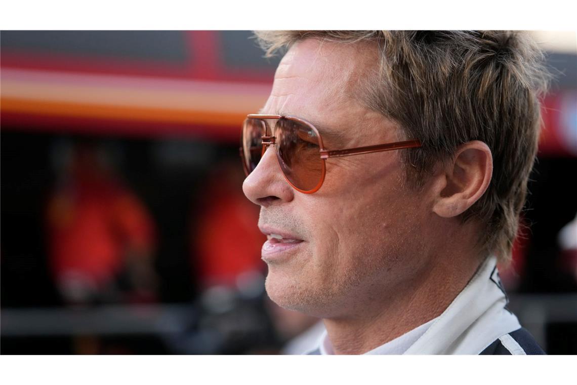 US-Regisseur Kosinski: Hamilton als Fahrlehrer unvergesslich Das Team um Hauptdarsteller Brad Pitt drehte viele Szenen an Rennwochenenden. (Archivbild)