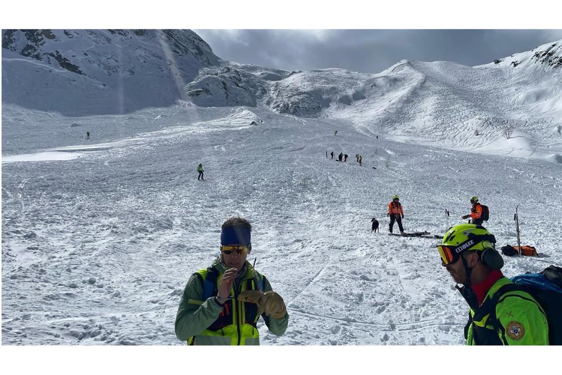 Deutscher bei Lawinenunglück gestorben Das Unglück ereignete sich auf dem Presena-Gletscher in der Provinz Trient.