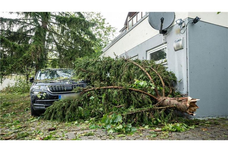Das Unwetter zog über Teile Baden-Württembergs. 