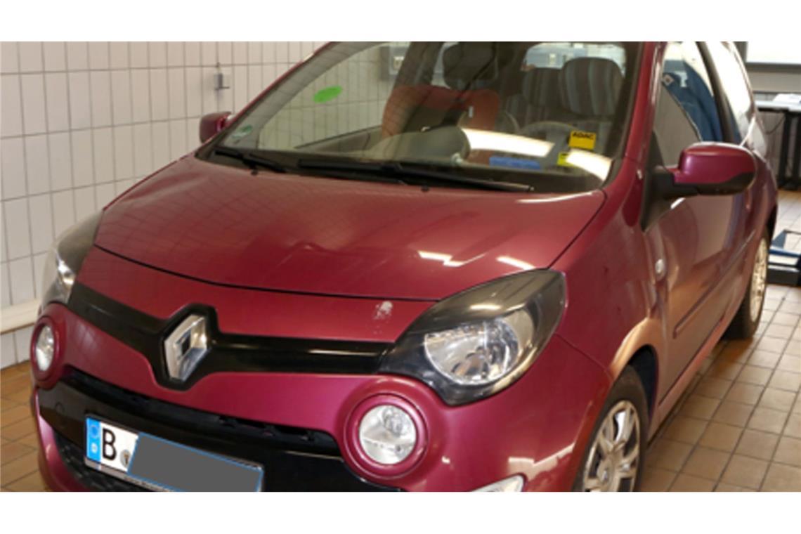 Das von Polizei und Staatsanwaltschaft Berlin zur Verfügung gestellte Handout zeigt einen Renault Twingo, der eine Rolle spielt im Fall Rebecca. (Archivbild)