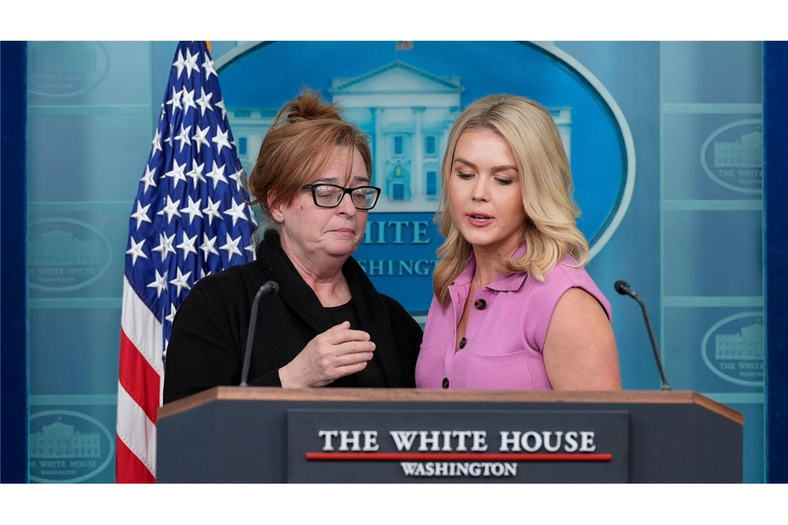 Streit um Trumps Abschiebepolitik: Härtetest für Rechtsstaat Das Weiße Haus präsentiert die Mutter einer ermordeten Frau als Ehrengast. (Archivbild)