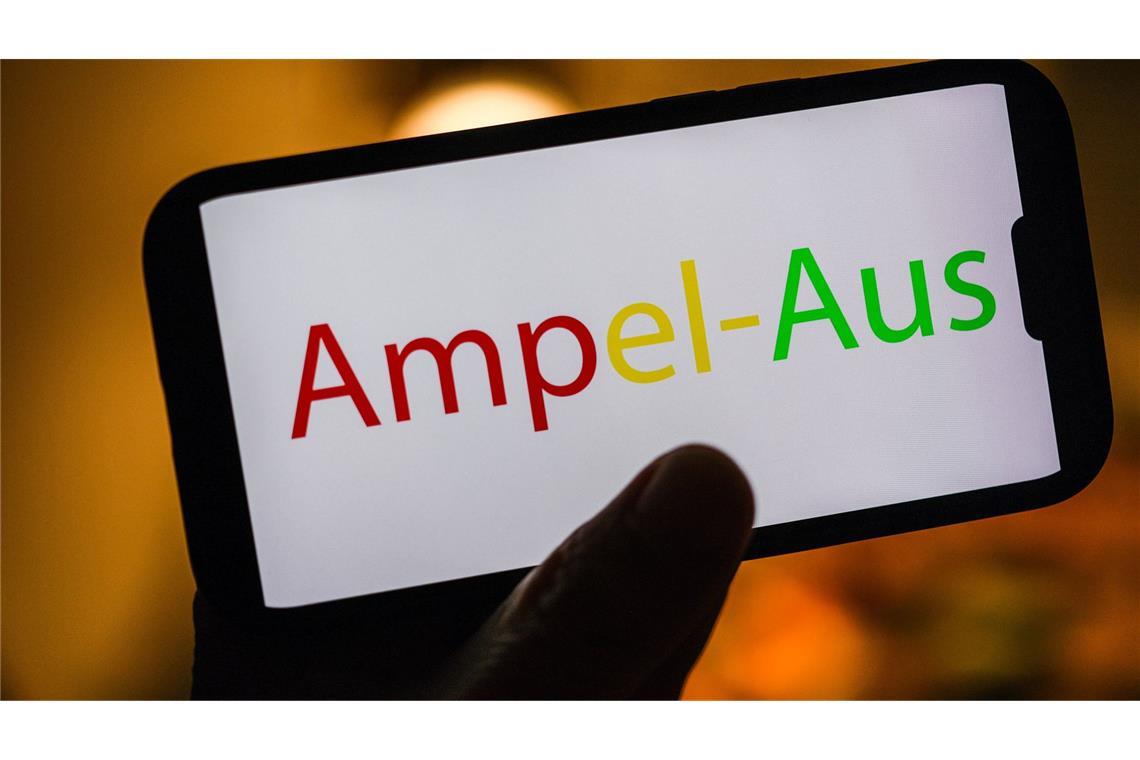 „Ampel-Aus“ zum „Wort des Jahres“ gekürt Das „Wort des Jahres“ wurde gekürt.