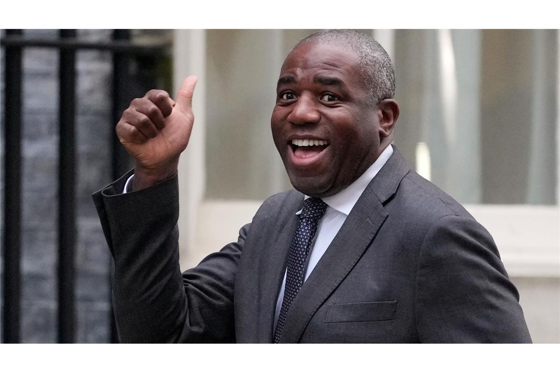 David Lammy spricht in einem Interview über die Regierungskrise. (Archivbild)