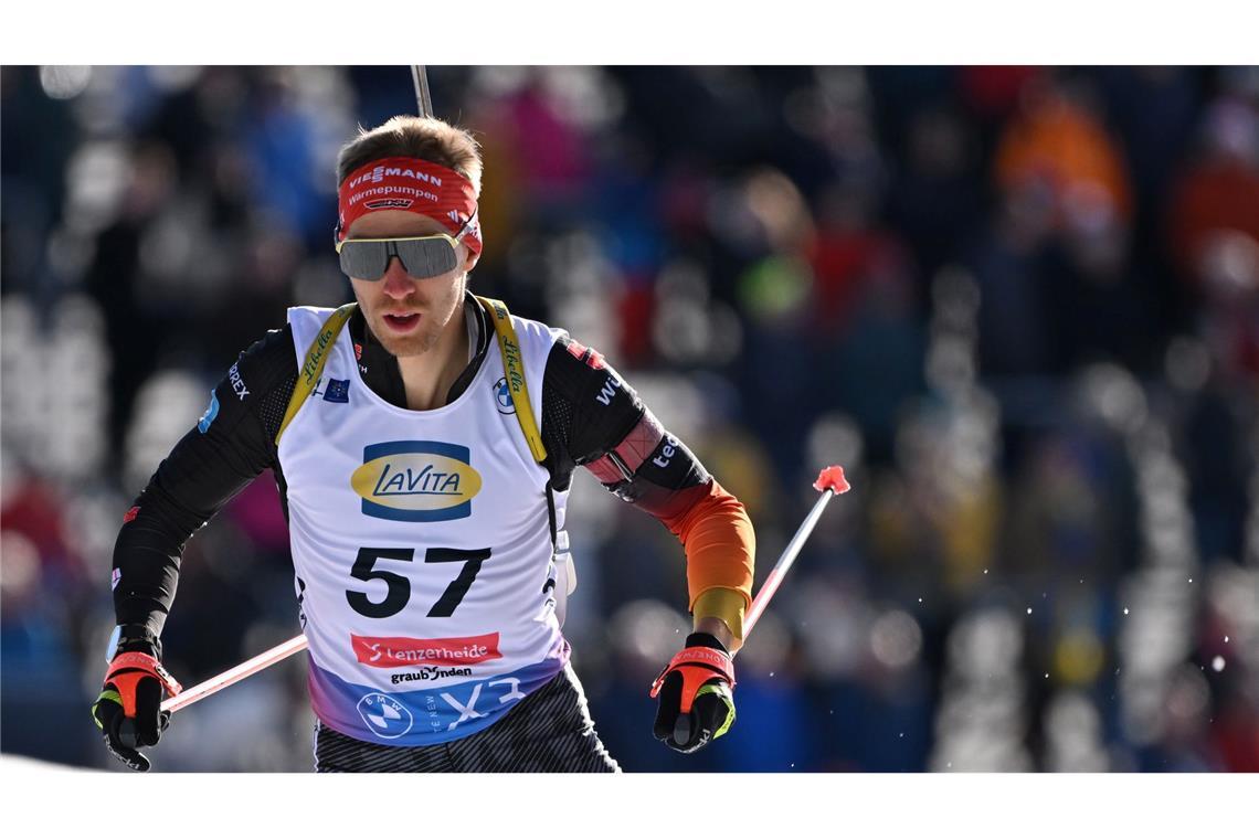 "Ärgert mich unfassbar": Biathlet Horn wird WM-Siebter David Zobel war für die WM nachnominiert worden.