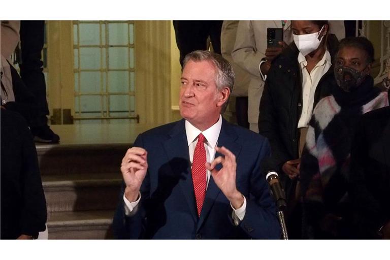 De Blasio stellte auf X klar, er unterstütze Mamdani und dessen Vision. (Archivbild)