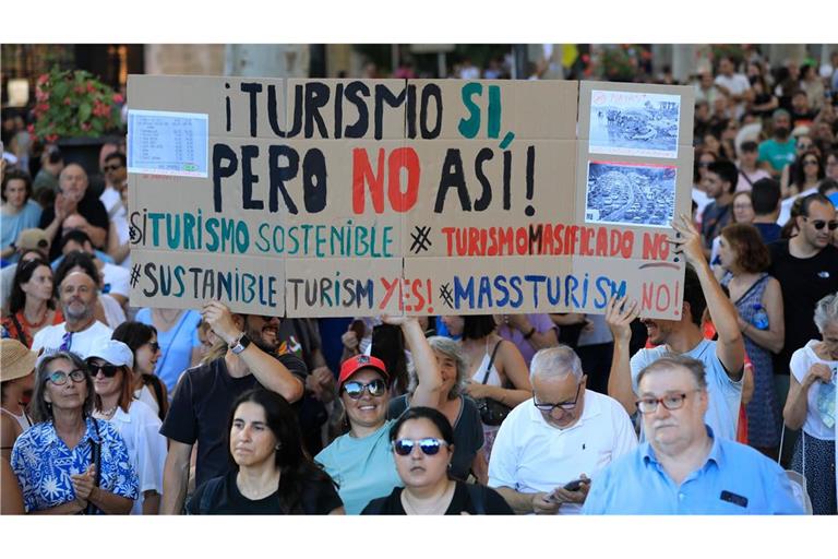 Demo gegen Massentourismus auf Mallorca