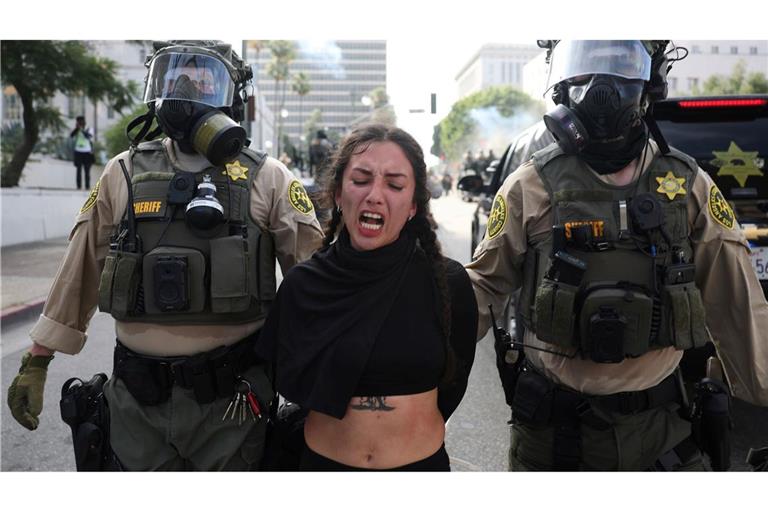 Demonstrantin bei Protest in Los Angeles verhaftet