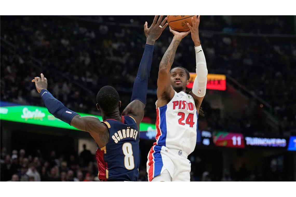 Dennis Schröder (8) blieb gegen Detroit diesmal ohne eigene Punkte.