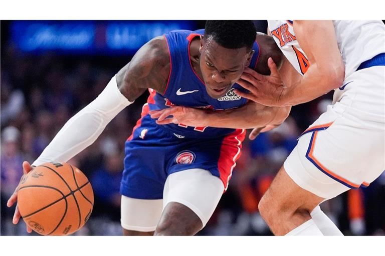 Dennis Schröder verliert mit Detroit zum Playoff-Start in New York.