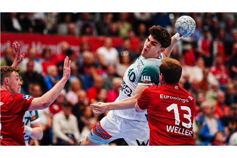 Der 20-jährige Frisch-Auf-Spielmacher Elias Newel machte ein gutes Spiel, in der Crunchtime fehlten  aber auch ihm Kaltschnäuzigkeit und Cleverness.
